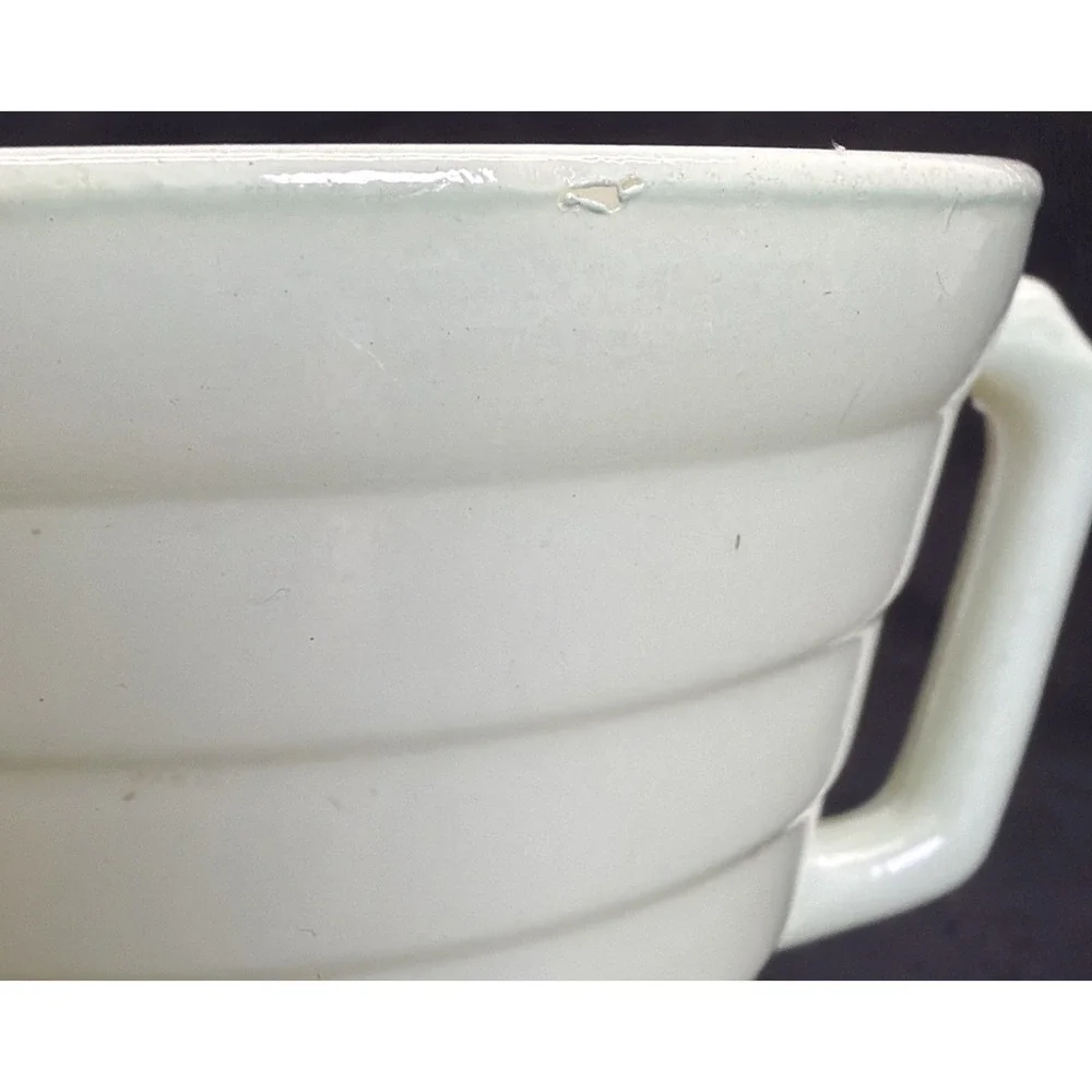 3 Hazel Atlas Moderntone Platonite Pastel green open sugar Bowl Dual Handle